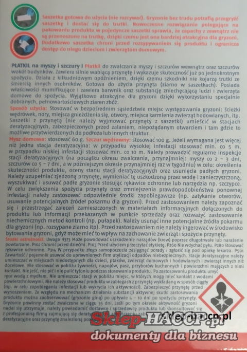BROS płatkil do zwalczania mysz i szczurów BROS płatkil do zwalczania mysz i szczurów