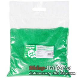 Kolorowy cukier do waty cukrowej zielony o smaku naturalnym 5kg