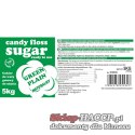 Kolorowy cukier do waty cukrowej zielony o smaku naturalnym 5kg