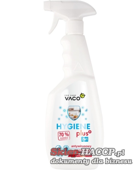 VACO Hygiene PLUS - Spray do dezynfekcji rąk i powierzchni - 750ml VACO Hygiene PLUS - Spray do dezynfekcji rąk i powierzchni - 750ml
