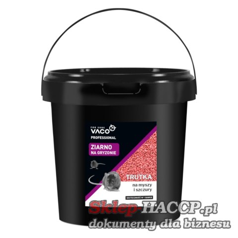VACO PROFESSIONAL Ziarno na myszy i szczury (wiadro) 3 kg VACO PROFESSIONAL Ziarno na myszy i szczury (wiadro) 3 kg