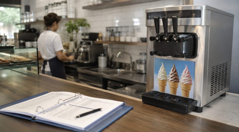 Automat do lodów w istniejącym lokalu – czy trzeba zrobić osobny HACCP?