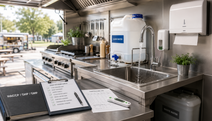 Woda i mycie rąk w food trucku – wymagania Sanepidu, GHP i HACCP